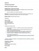 Actividad Comprensión y ejemplificación del concepto de algoritmo