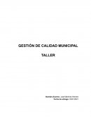 GESTIÓN DE CALIDAD MUNICIPAL TALLER