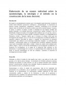 Ensayo la epistemología