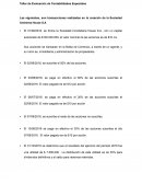 Taller de Evaluación de Contabilidades Especiales