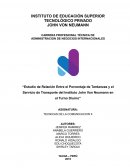 Estudio de relación entre el porcentaje de tardanzas y el servicio de transporte