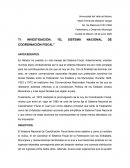 EL SISTEMA NACIONAL DE COORDINACIÓN FISCAL