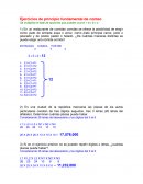 Ejercicios de principio fundamental de conteo