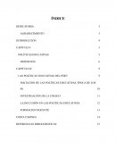 POLÍTICAS EDUCATIVAS