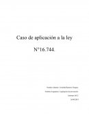 Caso aplicacion a la ley 16744