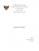 Ensayo de los valores