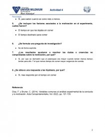 VARIABLES COMUNES AL ANÁLISIS EXPERIMENTAL DE LA CONDUCTA Y LA MOTIVACIÓN. Página 2