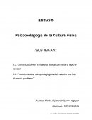 Psicopedagogía de la Cultura Física