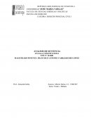 ANALISIS DE SENTENCIA EN SALA CONSTITUCIONAL