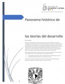 Panorama histórico de las teorías del desarrollo