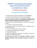 Banco de preguntas El Derecho Comercial y Las Sociedades Mercantiles