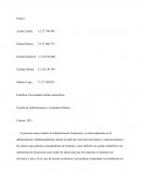 Administración Financiera y su funcionamiento en la administración