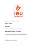 Actividad de aprendizaje No. La empresa como un sistema