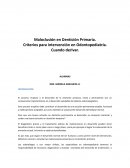 MALOCLUSIÓN EN DENTICIÓN PRIMARIA