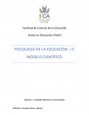 PSICOLOGÍA DE LA EDUCACIÓN – El MODELO CIENTÍFICO