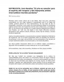 SARA ROSALES: : "El arte es sanador para el espíritu del receptor y del intérprete; ambos intercambian mundos paralelos"