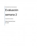 Evaluación semana 2 Fundamentos Numéricos