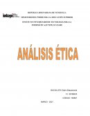 Análisis: Ética, valores y orden mundial