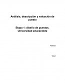 Análisis, valuación y descripción de puestos