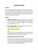 Contabilidad de Costos . Definición