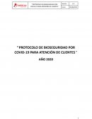 PROTOCOLO DE BIOSEGURIDAD POR COVID-19 PARA ATENCIÓN DE CLIENTES