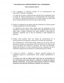 INFLUENCIAS DEL COMPORTAMIENTO DEL CONSUMIDOR