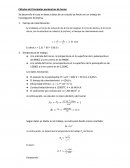 Cálculos de Principales parámetros de horno