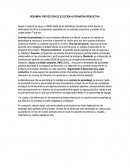RESUMEN: PROYECCION DE ELECCION ALTERNATIVA PRODUCTIVA