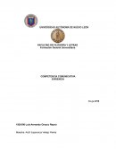 COMPETENCIA COMUNICATIVA EVIDENCIA