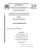 IMPLEMENTACIÓN DE UN PLAN DE MARKETING