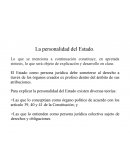 La personalidad del Estado