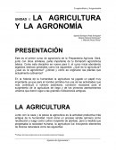 LA AGRICULTURA Y LA AGRONOMÍA