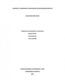 PROGRAMA DE CAPACITACIÓN EN COMUNICACIÓN ASERTIVA. Página 1