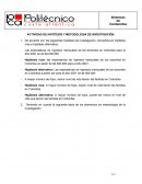 Actividad de hipótesis y metodologia de investigación