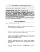 Actividad sobre algoritmia