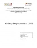 Orden y desplazamiento