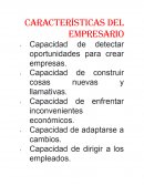 Características del empresario