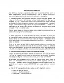 PRESUPUESTO FAMILIAR