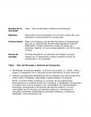 Taller - Plan de Mercadeo y Matrices de Evaluación