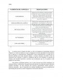 FORO. ELEMENTOS DEL CURRICULO