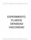 EXPERIMENTO FLUIDOS DENSIDAD VISCOSIDAD