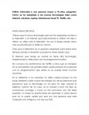 ENTREVISTA A UNA PERSONA MAYOR A 70 AÑOS