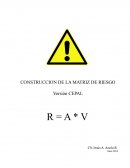 CONSTRUCCION DE LA MATRIZ DE RIESGO Versión CEPAL