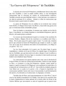 La Guerra del Peloponeso de Tucídides