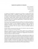 Impactos de la pandemia en la educación