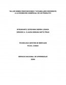 TALLER SOBRE PREPOSICIONES Y VOCABULARIO REFERENTE A LA EXHIBICIÓN COMERCIAL DE UN PRODUCTO