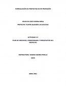 PLAN DE NEGOCIOS, CRONOGRAMA Y PRESUPUESTO DEL PROYECTO
