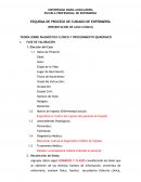 TEORÍA SOBRE DIAGNÓSTICO CLÍNICO Y PROCEDIMIENTO QUIRÚRGICO