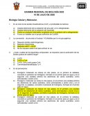Examen nacional de biología