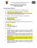 Examen nacional de biología